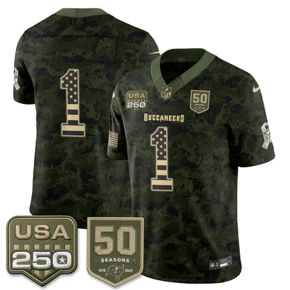 TB 2026 Salute to Service Edition Vapor Jersey - Stitched (Tiktok)