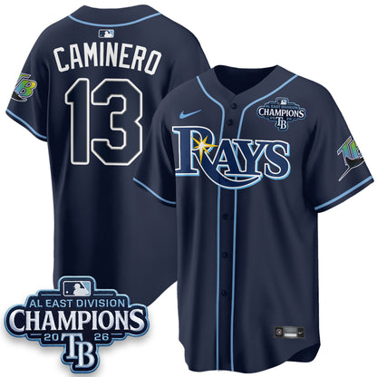Tampa Bay Rays 2026 AL East Champs Vapor Jersey - Stitched