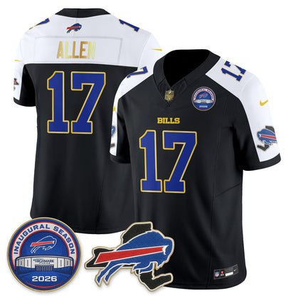 BUF 2026 Royal Gold Trim Edition Vapor Jersey - Stitched