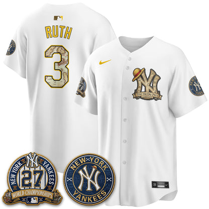 NYY x OP Japanese Cartoon Limited Jersey -  Stitched