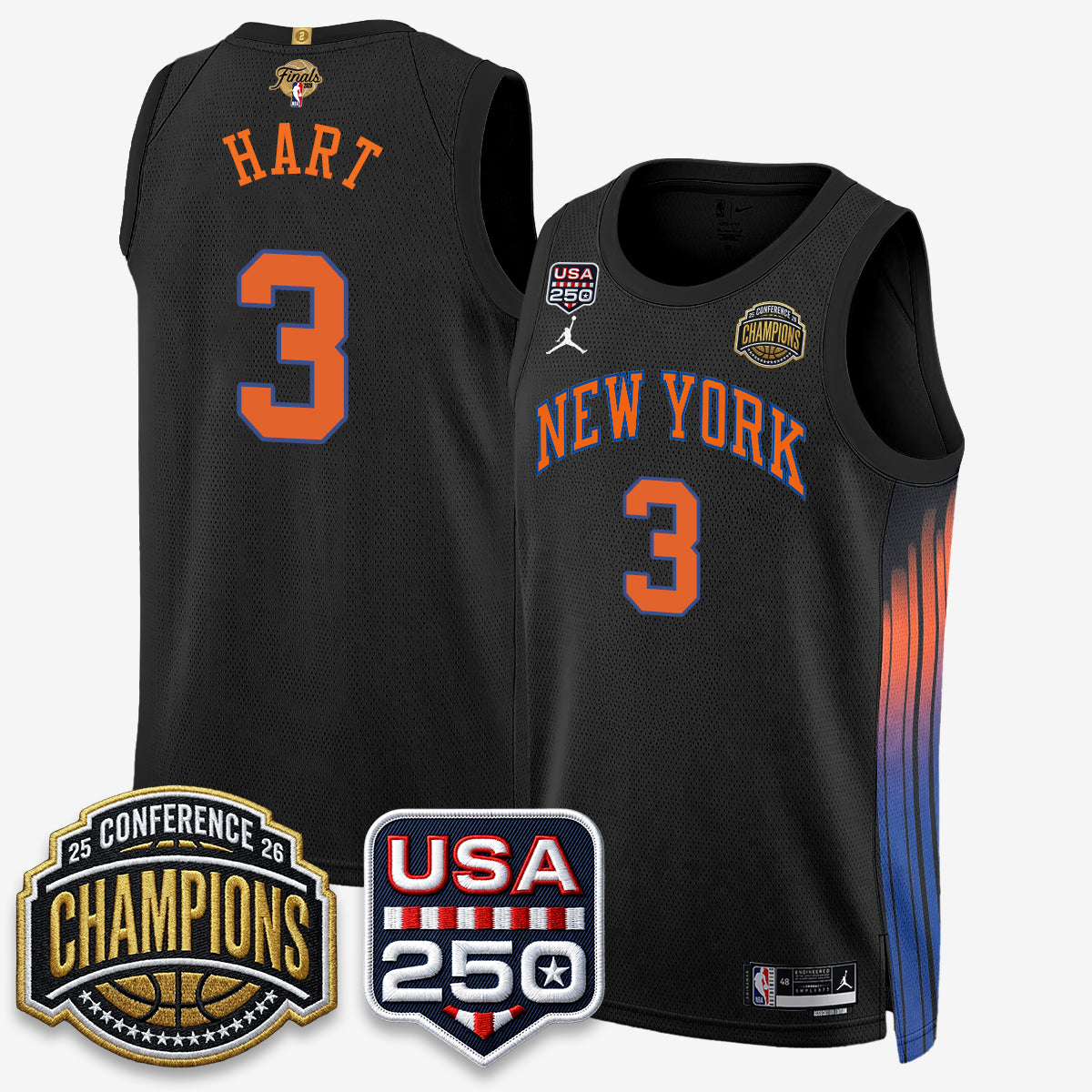 New York Knicks 2026 NBA Eastern Conference Champions City Edition Jersey V2- Stitched