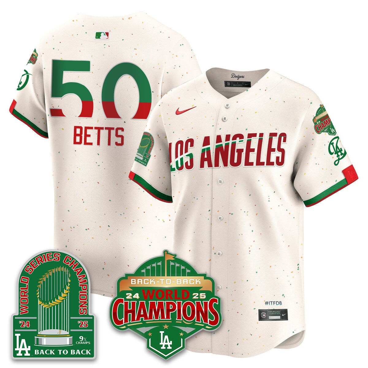 LAD Mexico Vapor Limited Jersey - 9x & B2B Champs - All Stitched