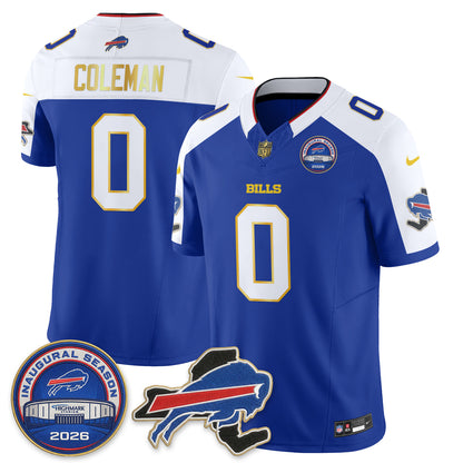 BUF 2026 Royal Gold Trim Edition Vapor Jersey - Stitched