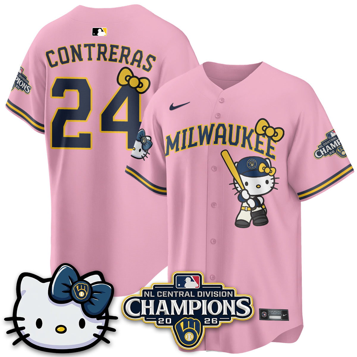 MIL NL Central Champs x Meow KT Vapor Jersey - Stitched