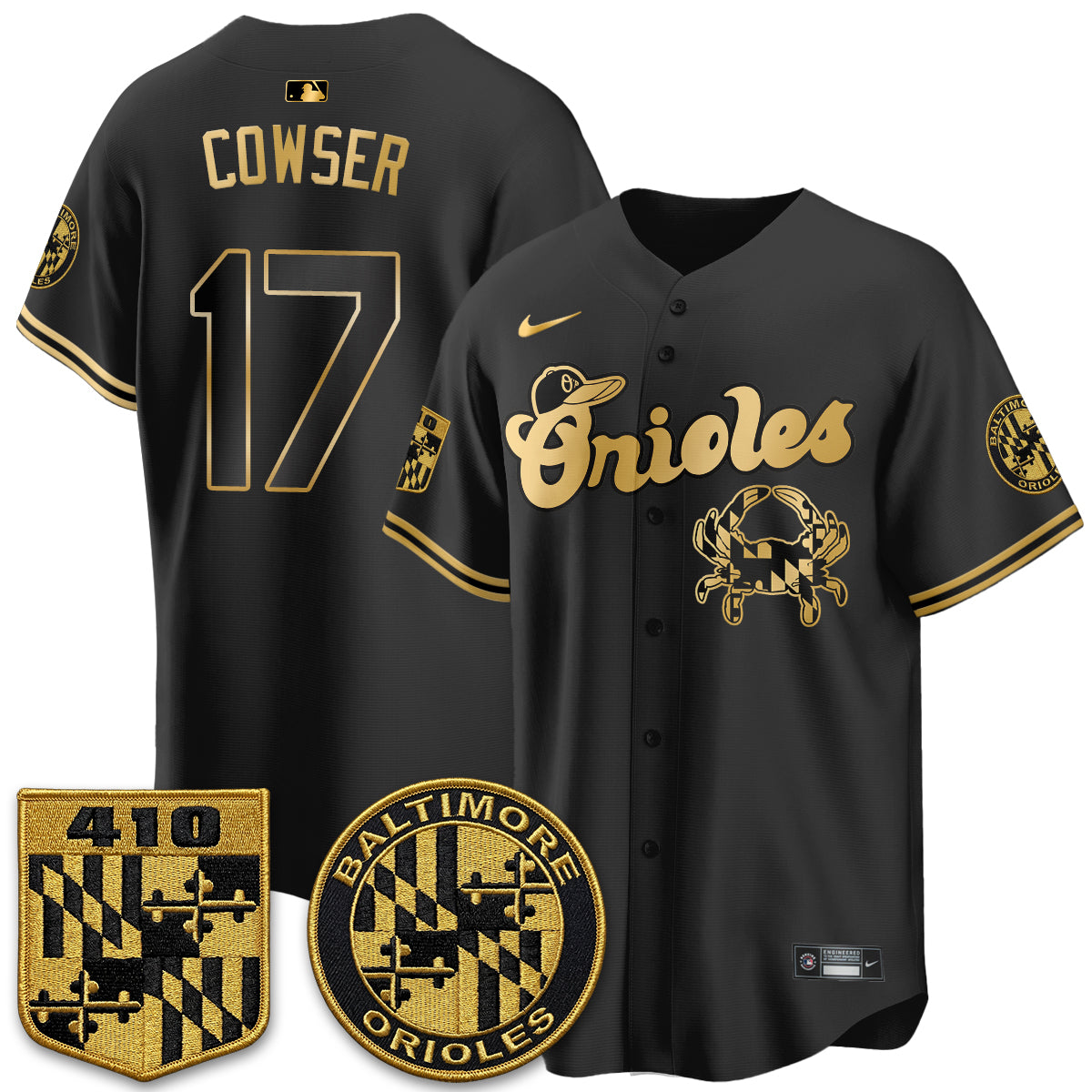 Baltimore Orioles Maryland Flag Vapor Limited Jersey - Stitched