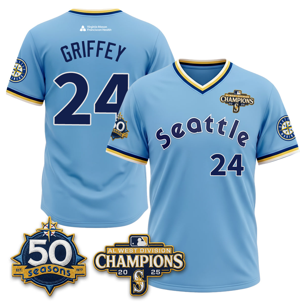 SEA 50th Anniversary Throwback Limited Jersey - All Stitched