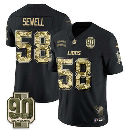 Detroit Lions 2026 Salute to Service Vapor Jersey V2- Stitched