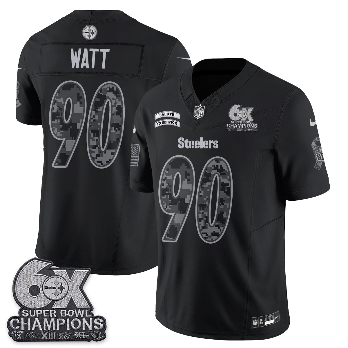 Pittsburgh Steelers 2026 Salute to Service Edition Vapor Jersey V3- Stitched