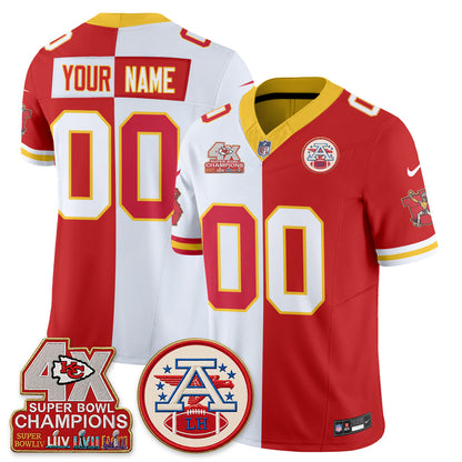 KC Throwback Split Custom Vapor Jersey - Stitched
