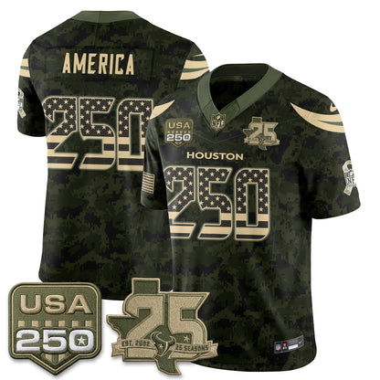 HOU 2026 Salute to Service Edition Vapor Jersey - Stitched