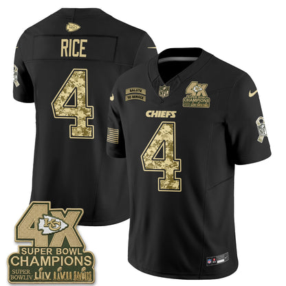Kansas City Chiefs 2026 Salute to Service Vapor Jersey V2- Stitched