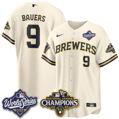 Milwaukee Brewers 2026 NL Champions Vapor Jersey - Stitched