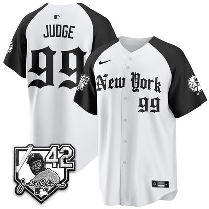 NYY 2026 Jackie Robinson Day Gothic Vapor Limited Jersey - All Stitched