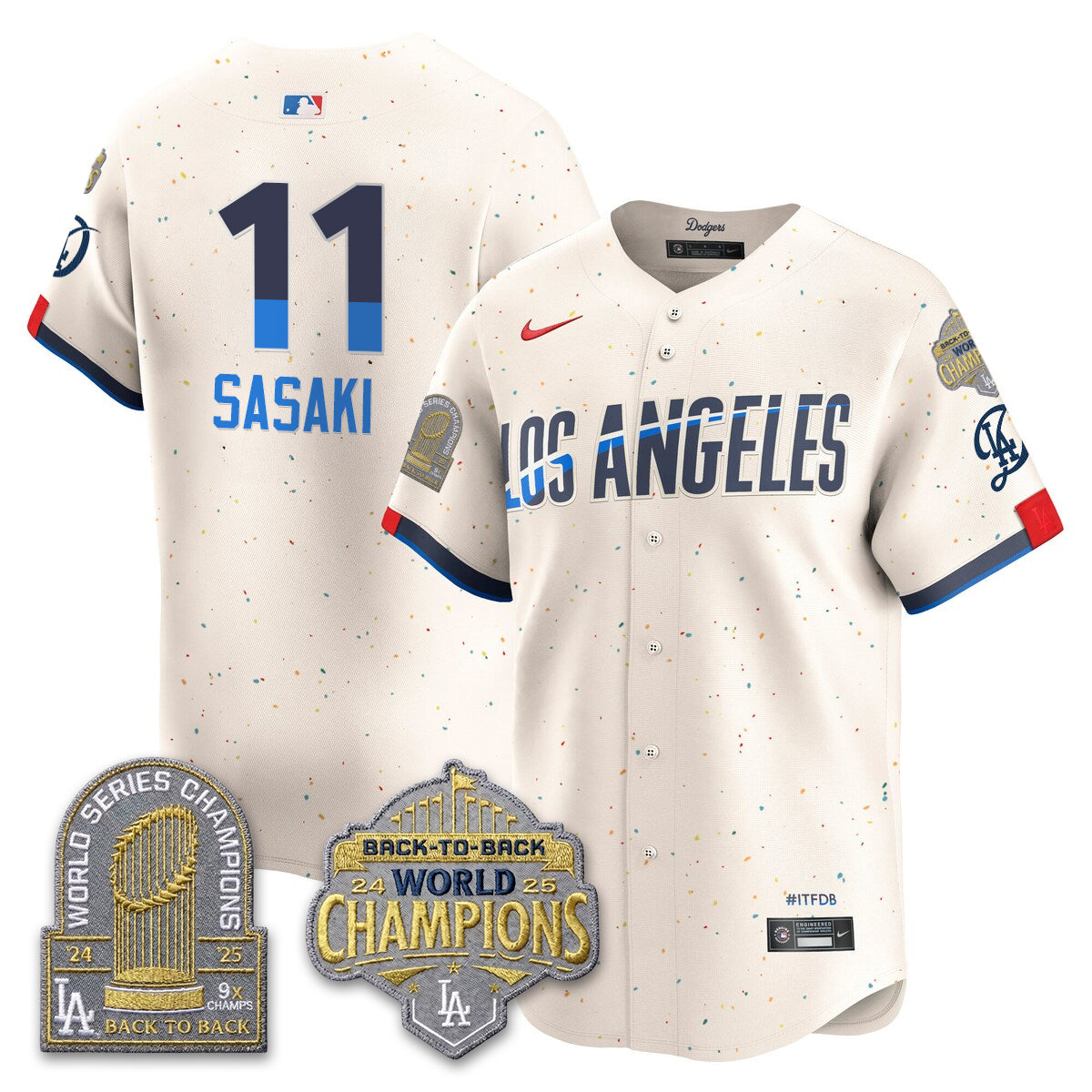 LAD Gold Collection Limited Gold Jersey - 9x & B2B Champs - All Stitched