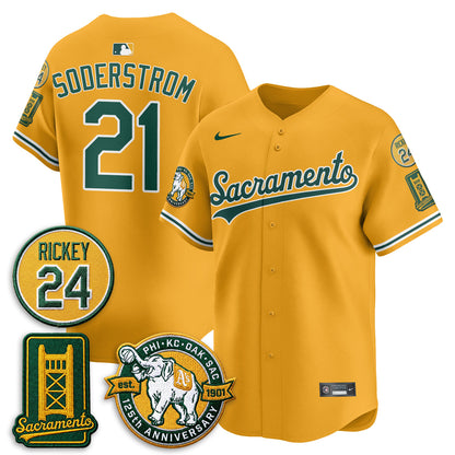 OAK 2026 Alternate Sacramento - Celebrating 125 Years -  Limited Vapor Jersey - All Stitched
