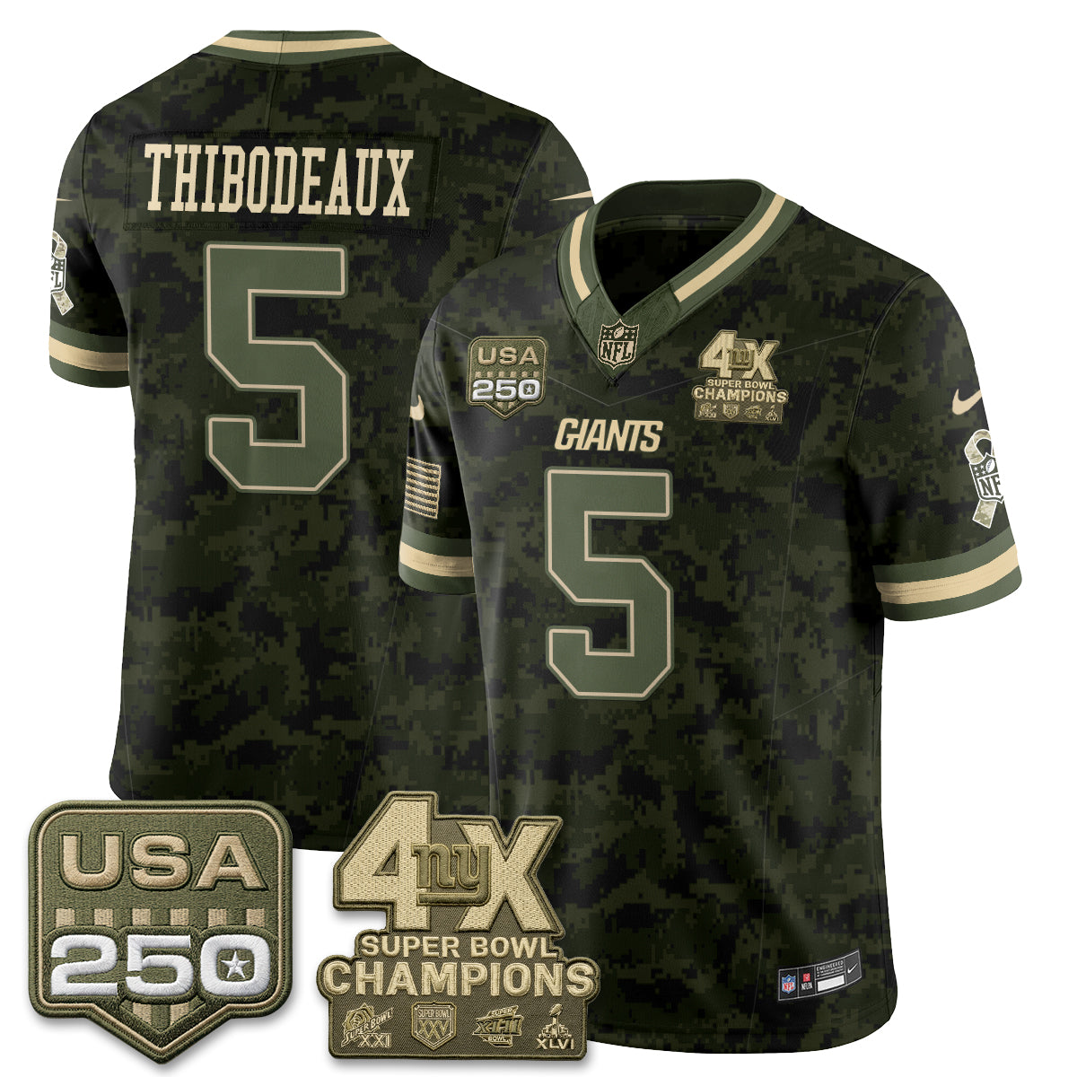 NYG 2026 Salute To Service Vapor Jersey - Stitched