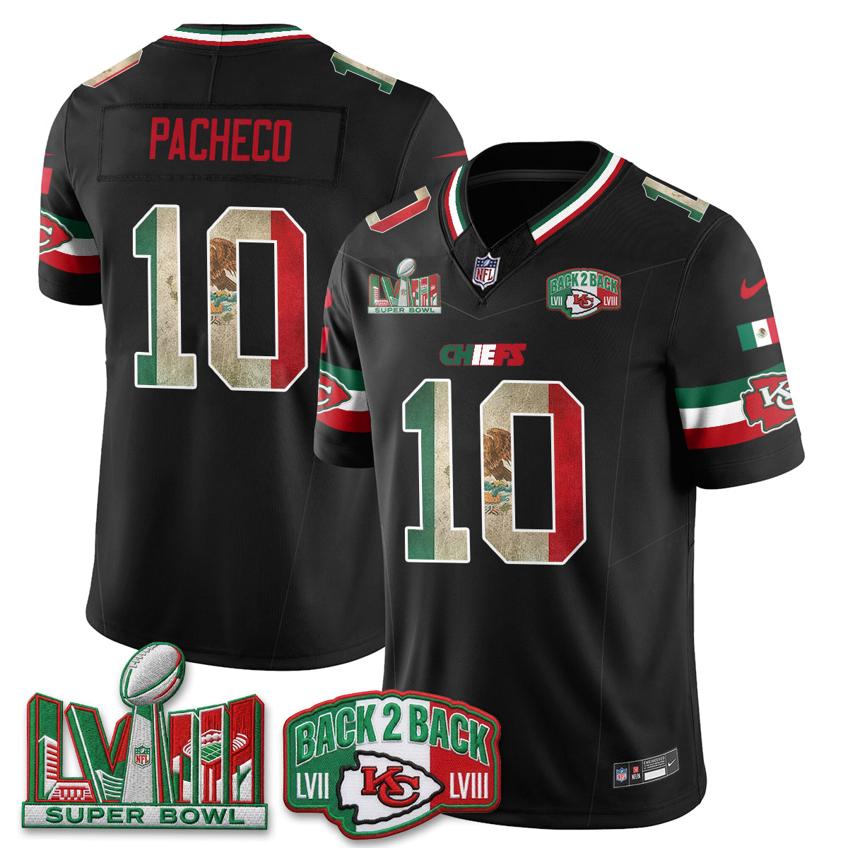 KC Mexico Edition Vapor Jersey - Stitched