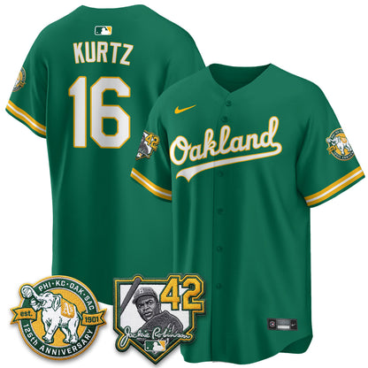 OAK 2026 Jackie Robinson Day - Celebrating 125 Years Limited Vapor Jersey - All Stitched