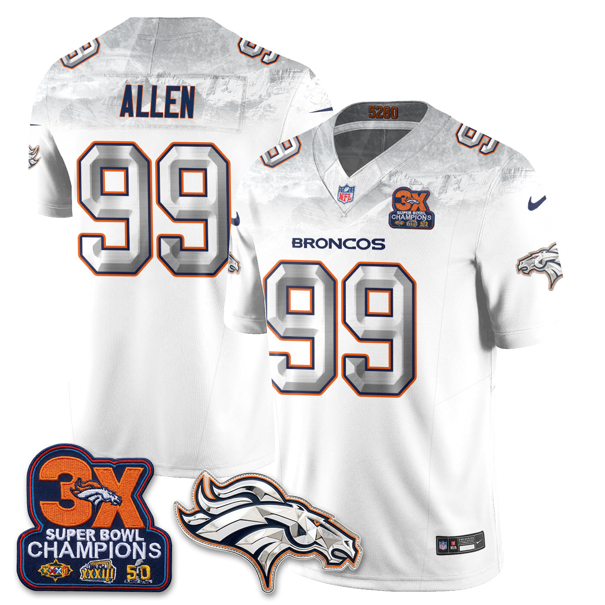 DEN Cold Front Fangear Edition Vapor Jersey - Stitched