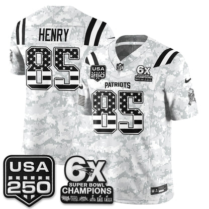 New England Patriots 2026 Salute to Service Edition Vapor Jersey - Stitched