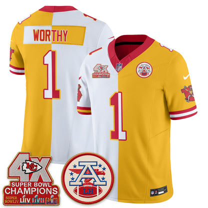 KC Throwback Split Vapor Jersey - Stitched