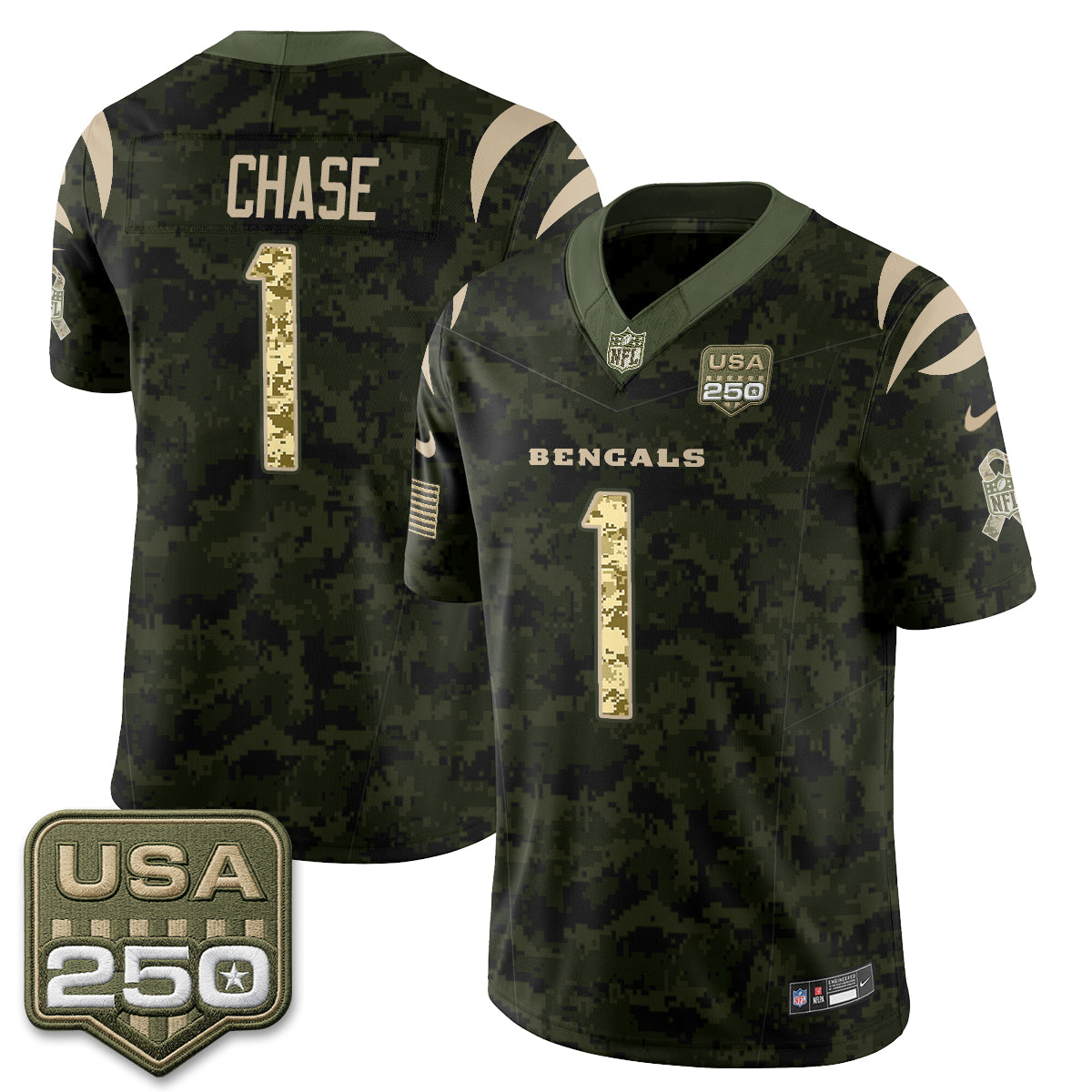 CIN 2026 Salute to Service Vapor Jersey - Stitched