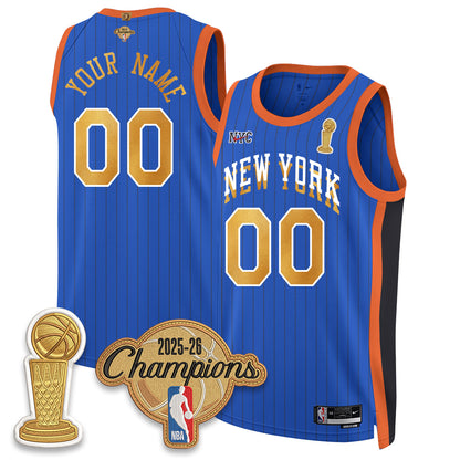 NYK Champions Night Custom Vapor Jersey - Stitched