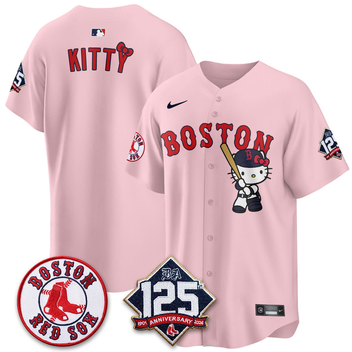 Boston Red Sox x Meow KT Vapor Limited Jersey - Stitched