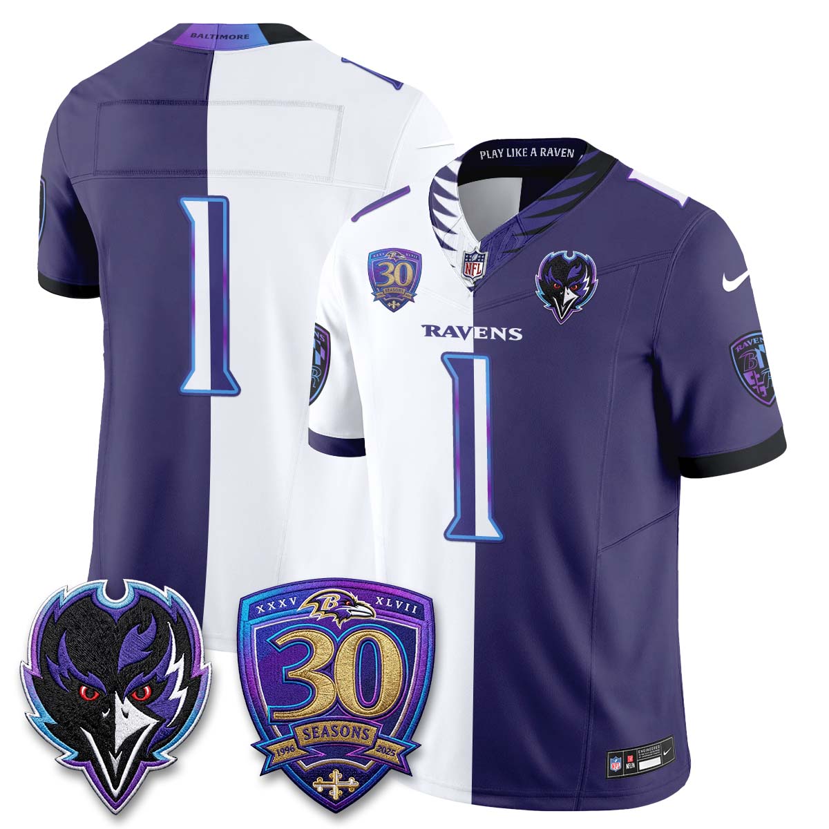 BAL The Next Flight Split Vapor Jersey - Stitched