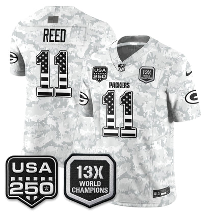 GB 2026 Salute To Service Edition Vapor Jersey - Stitched