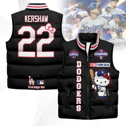 LAD x Meow KT Puffer Vest - Printed