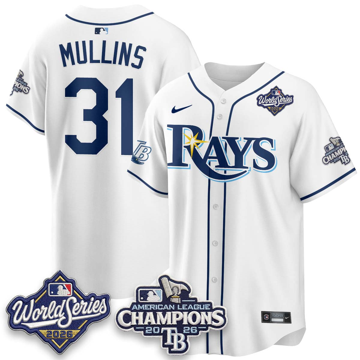 TB WS26 & AL Champions Throwback Jersey - Stitched