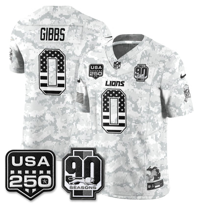 DET 2026 Salute to Service Vapor Jersey - Stitched