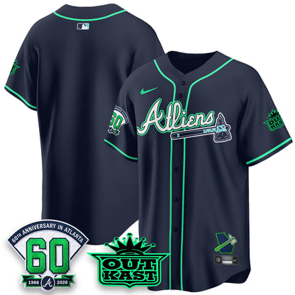 ATL x Atliens Cool Base Galaxy Version Jersey - Stitched