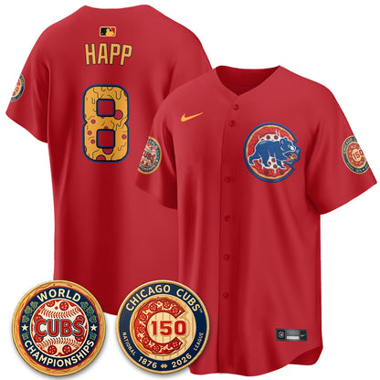 Chicago Cubs Deep Dish Pizza Vapor Limited Jersey - Stitched