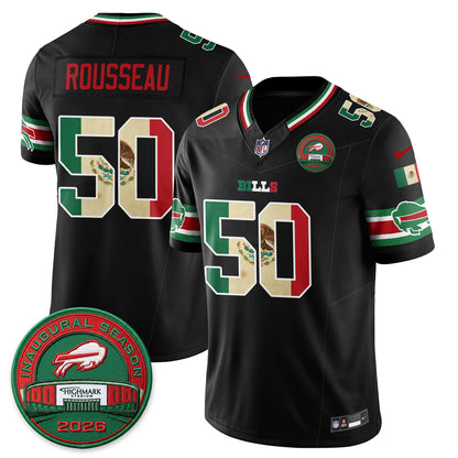 Buffalo Bills Mexico Edition Vapor Jersey - Stitched