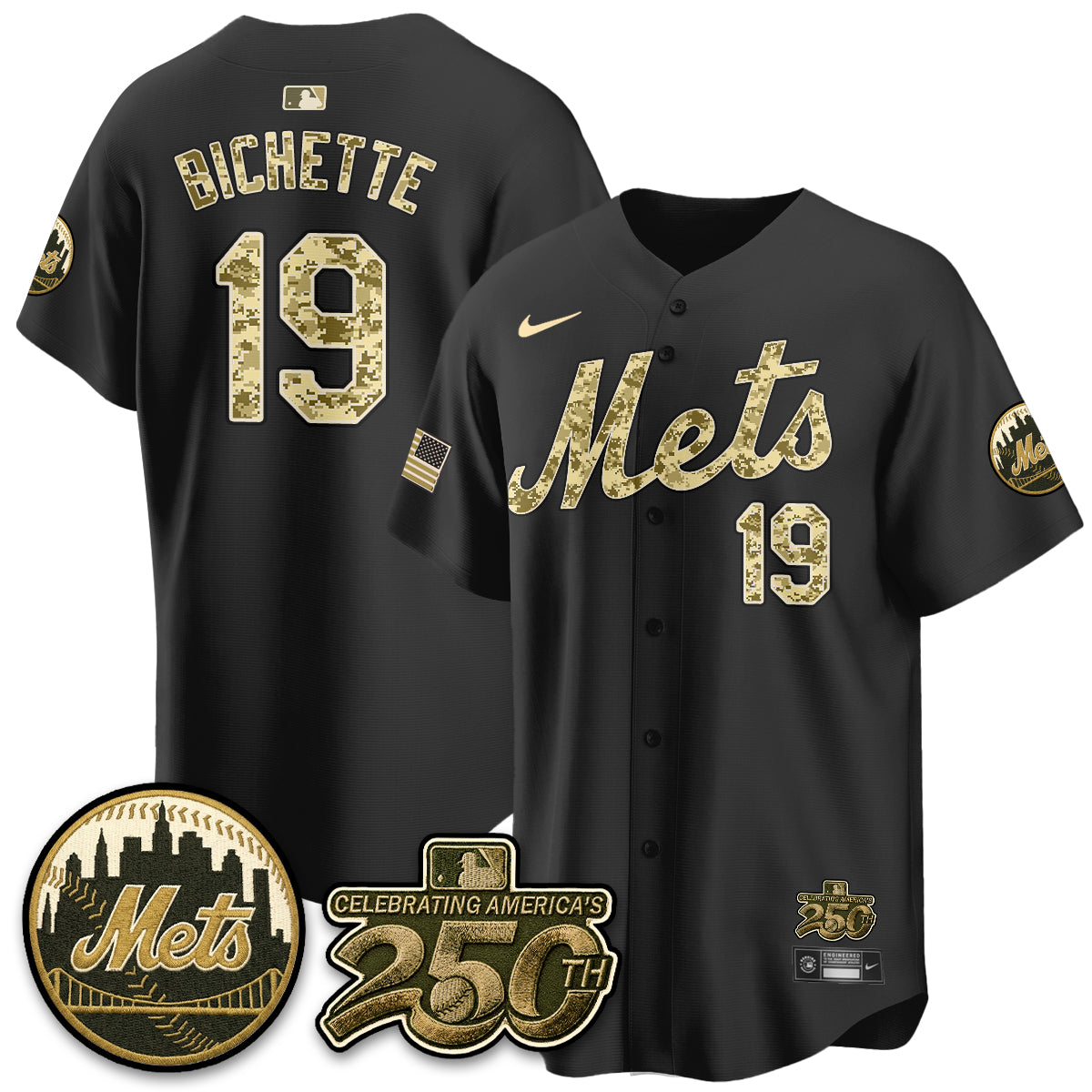 NYM Armed Forces Day Vapor Premier Limited Jersey - All Stitched V2