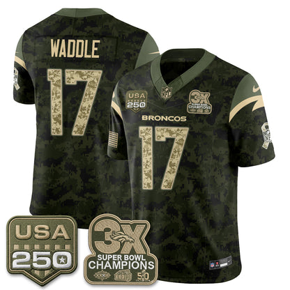 Denver Broncos 2026 Salute to Service Edition Vapor Jersey - Stitched