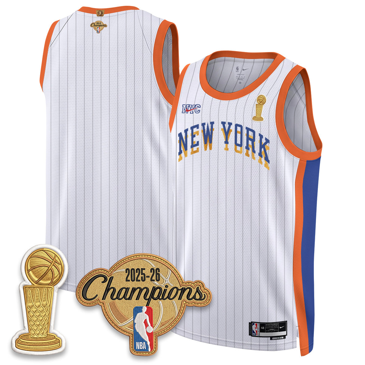 NYK Champions Night Vapor Jersey - Stitched