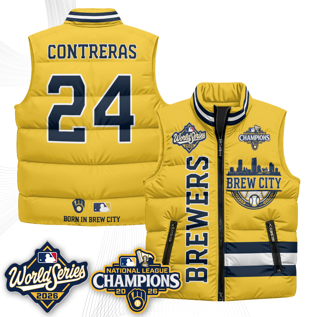 MIL 2026 NL Champions Puffer Vest - Printed