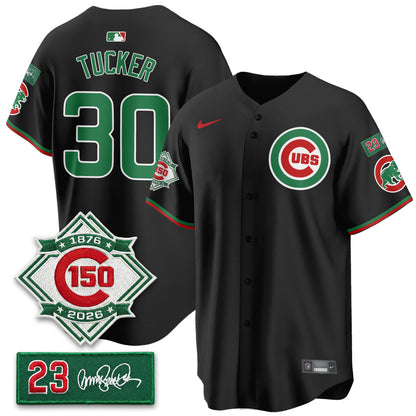 CHC Limited Mexico Jersey - 150th Anniversary + Ryne Sandberg Tribute Patch All Stitched