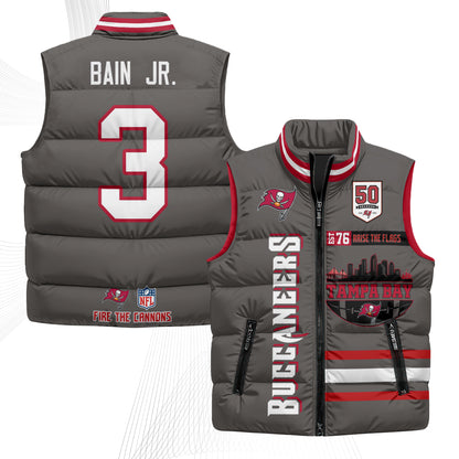 TB "Raise the Flags" Puffer Vest - Printed