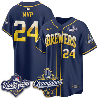 MIL "Pitcher & Pint" 2026 WS Champions Vapor Jersey - Stitched (#32 Tiktok)
