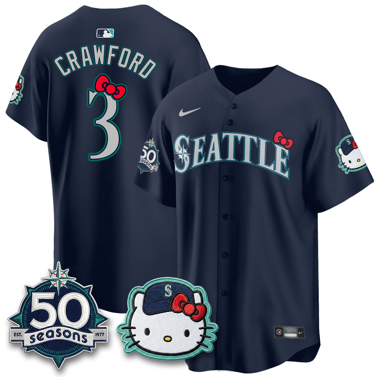 SEA x Meow KT Night Limited Pink Jersey - All Stitched