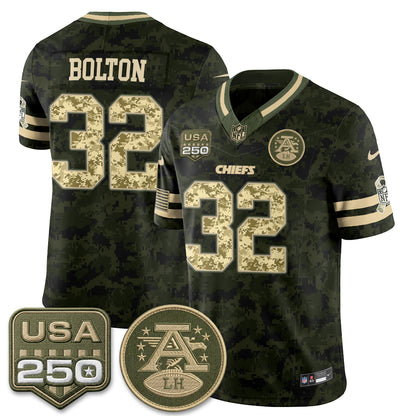 KC 2026 Salute to Service Vapor Jersey - Stitched