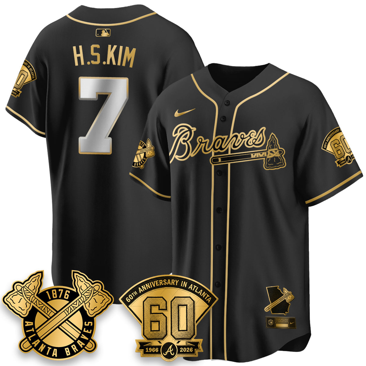 ATL 60th Anniversary Silver Edition Vapor Limited Jersey - All Stitched
