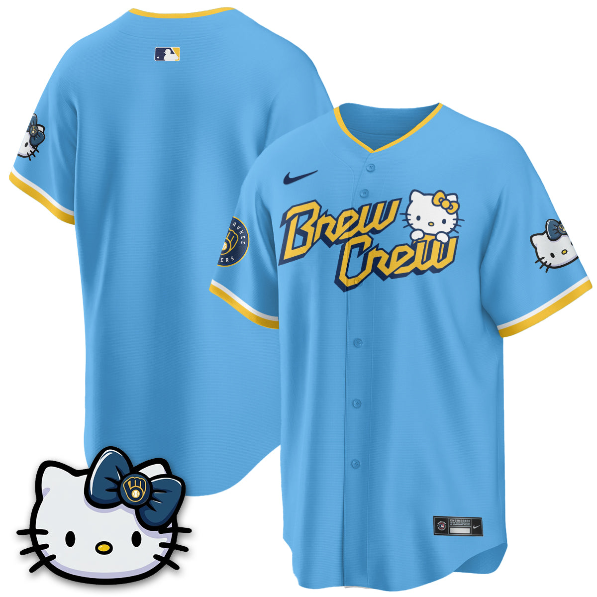 Milwaukee Brewers x Meow KT Vapor Jersey - Stitched N1