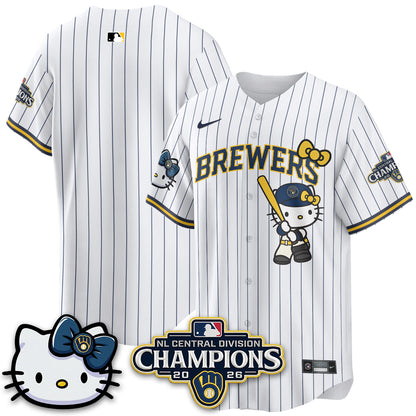 MIL NL Central Champs x Meow KT Vapor Pink Jersey - Stitched