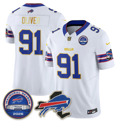 BUF 2026 Royal Gold Trim Edition Vapor Jersey - Stitched