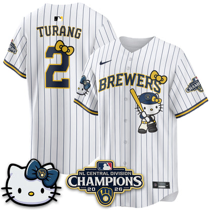 MIL NL Central Champs x Meow KT Vapor Pink Jersey - Stitched